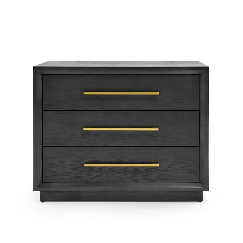 Langley wood nightstand with white background