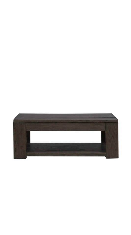lift top coffee table on a white background