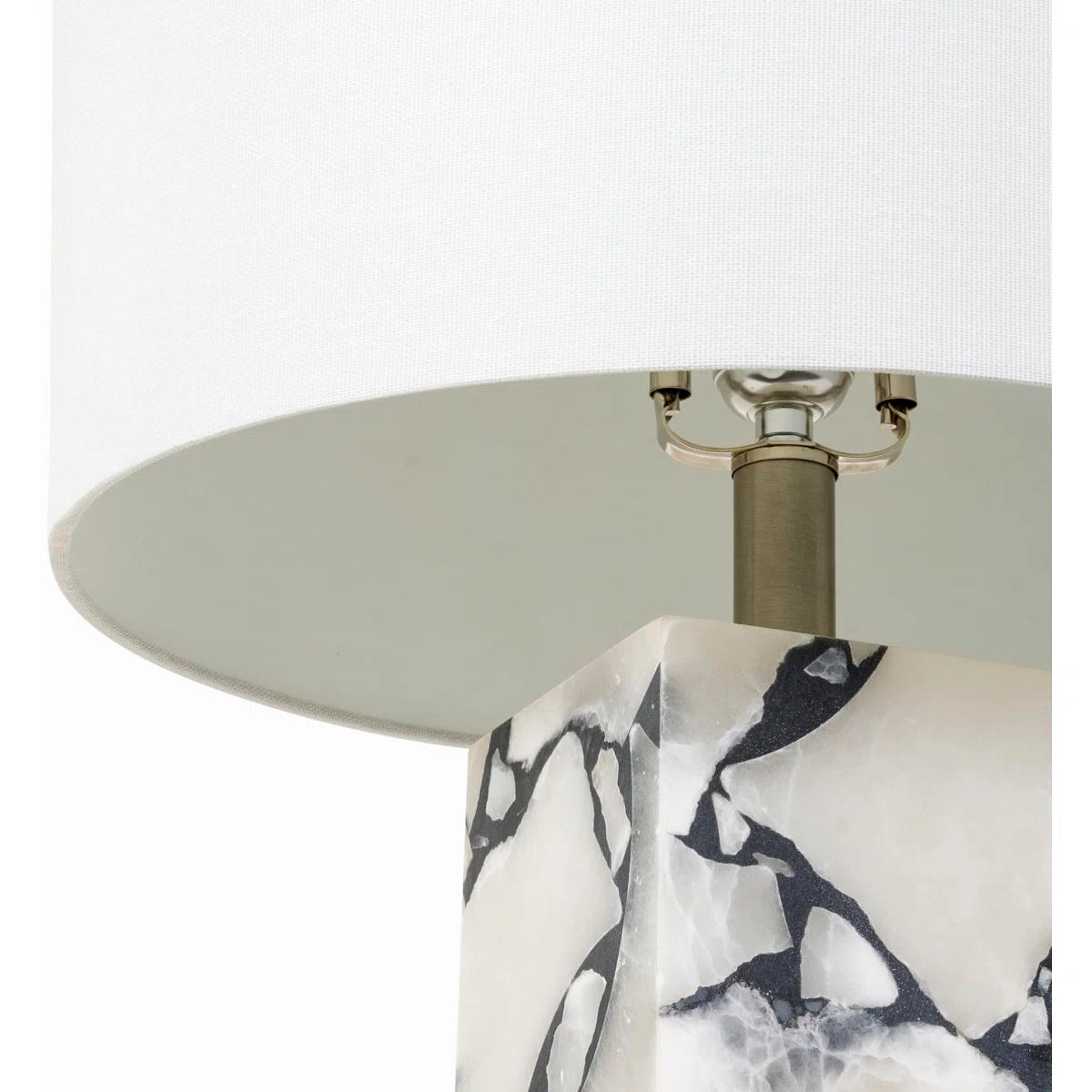 marble table lamp close-up