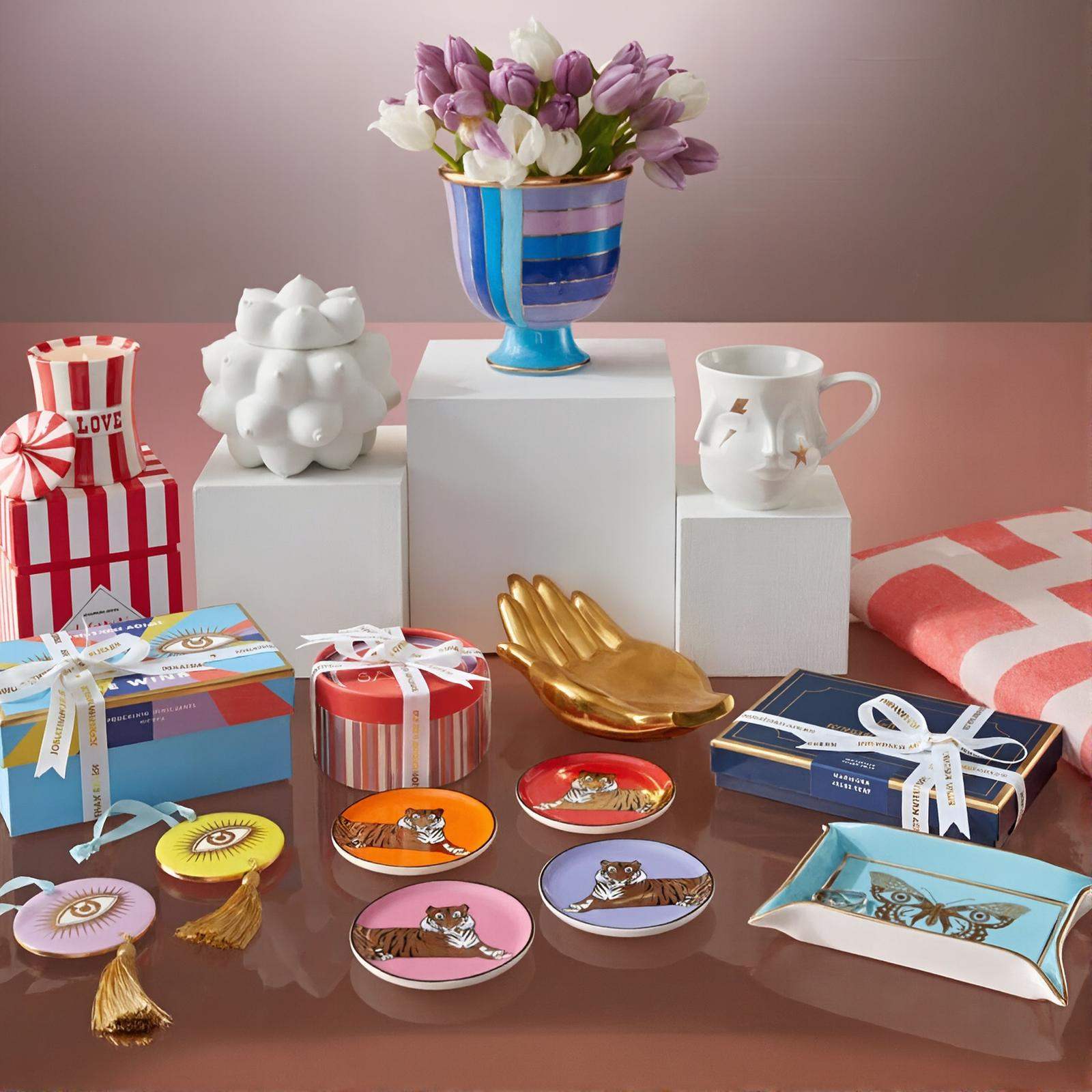 Mariposa Tray With Other Jonathan Adler Decor Items