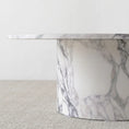 Load image into Gallery viewer, modern coffee table close-up side view on a rug
