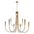 Load image into Gallery viewer, modern gold chandelier with white background
