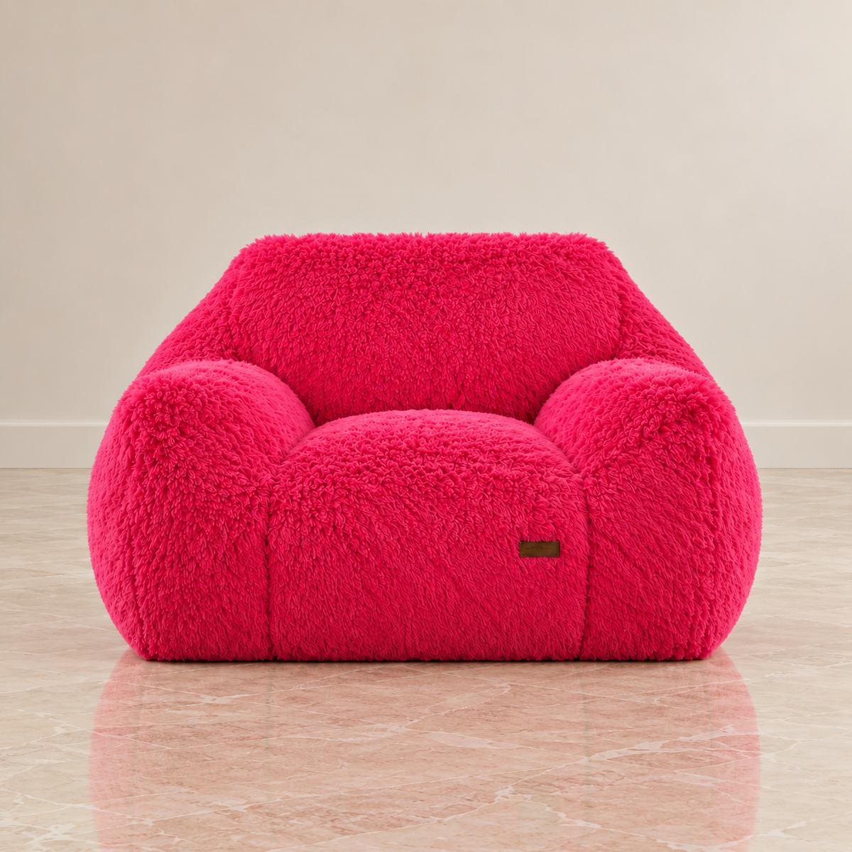 pink chair in studio space
