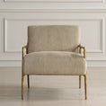 Load image into Gallery viewer, Sheena Accent Chair facing forward in an all white room with tiled flooring
