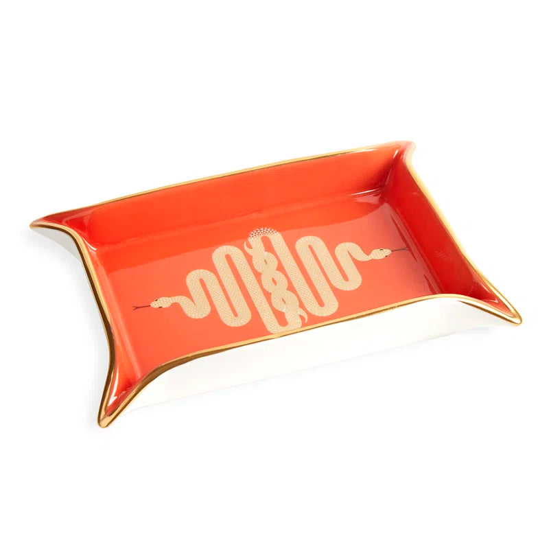 Snake Valet Tray with a white background