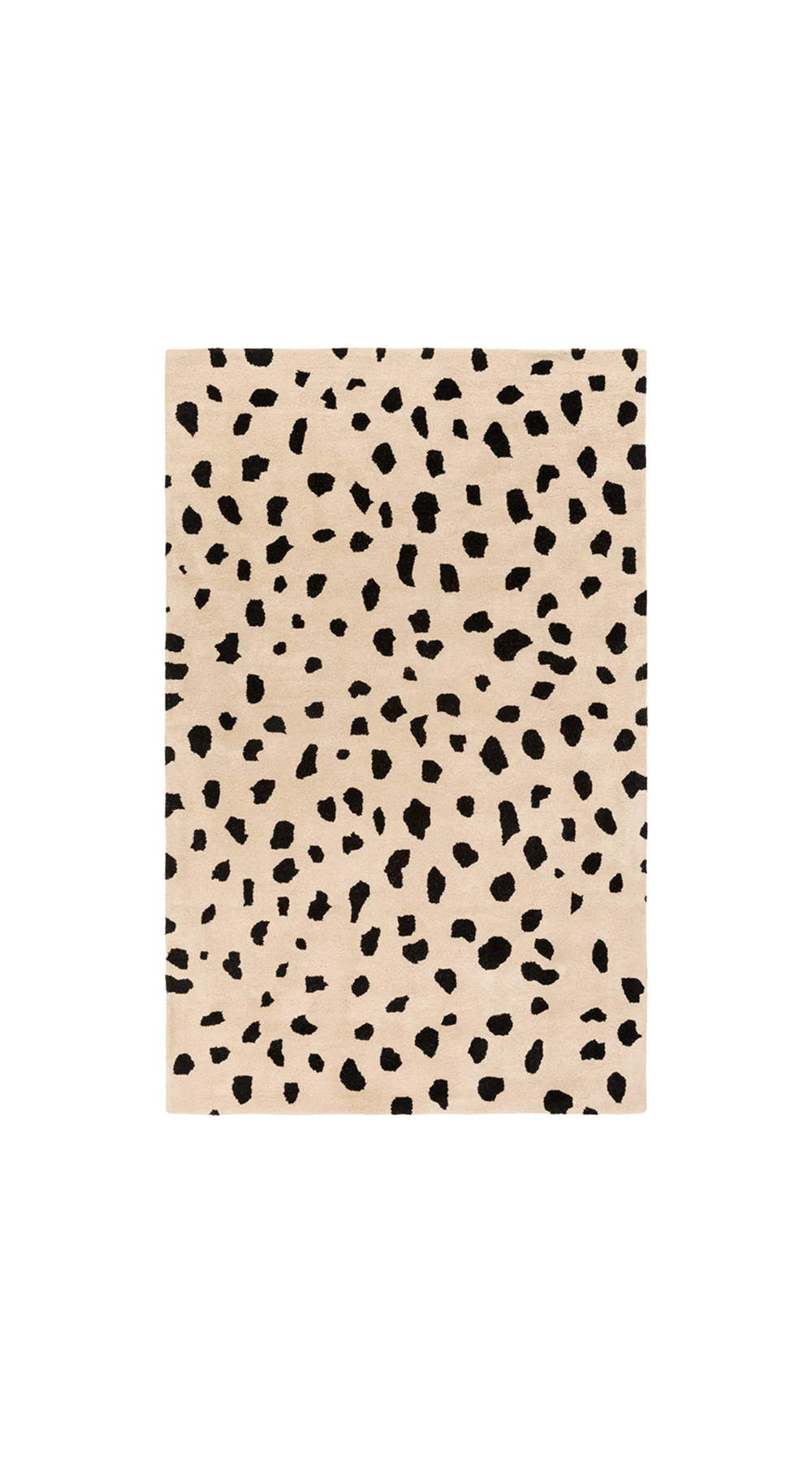 sofia runner rug overhead view with white background