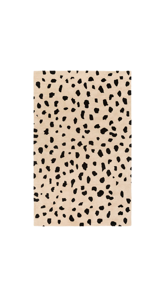 sofia runner rug overhead view with white background