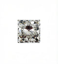 Load image into Gallery viewer, 1 1/2 inch square crystal knob with faceted design and reflective clear finish on white background
