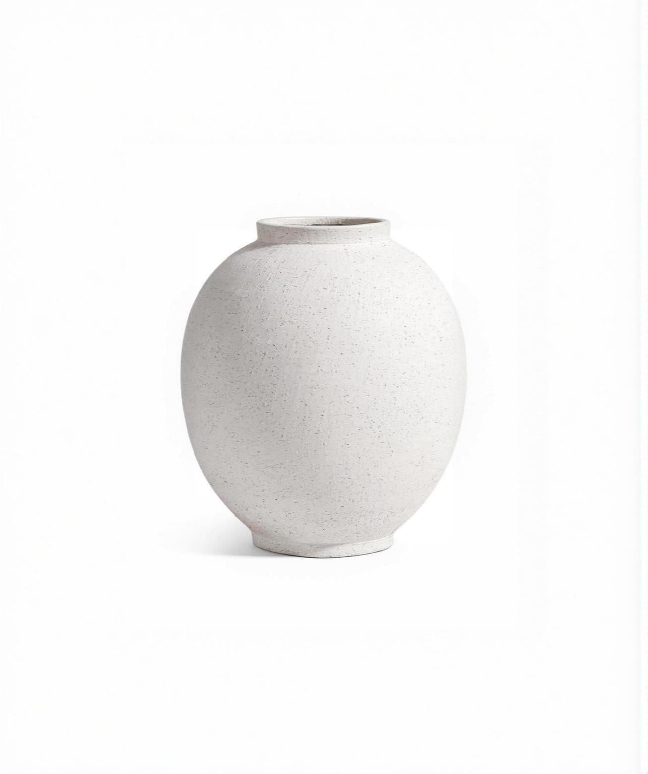 white ceramic vase image with white background