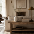 Load image into Gallery viewer, white ceramic vase with faux plant coming out of it
