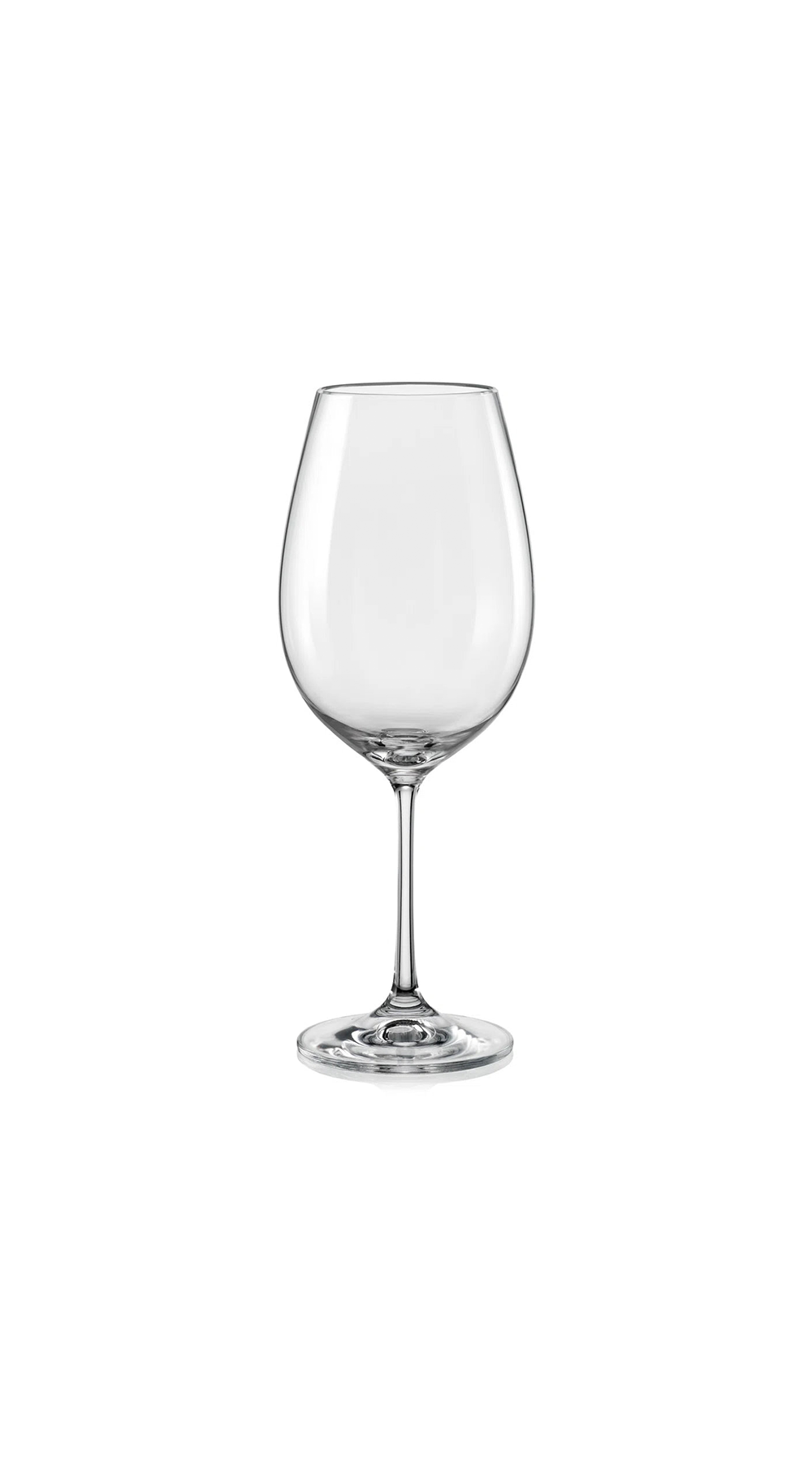 wine glass in product image which has white space as the background