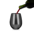 Load image into Gallery viewer, wine glasses with a wine bottle pouring wine into it
